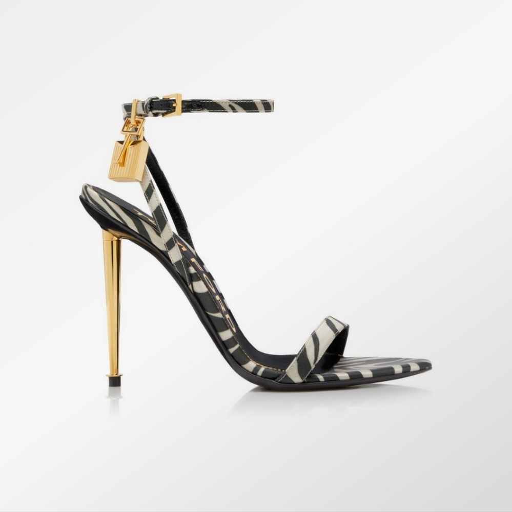 Tom Ford Padlock heels- zebra